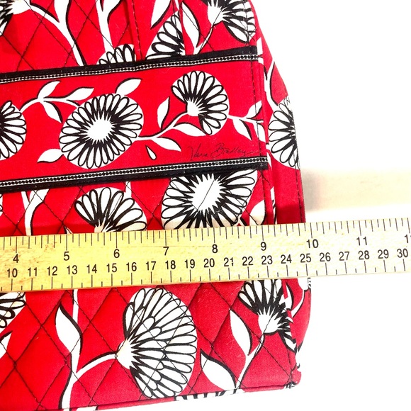 Vera Bradley Red, Black, & White Flora Tech Organizer/ Cosmetic Bag NWOT - Picture 9 of 10